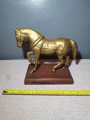 Vintage brass horse figurine - , /