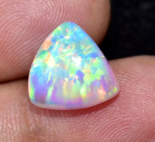 Natural White Fire Opal Australian Untreated 4.55 Ct Certified Loose Gemstone