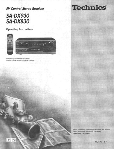 Technics dx830 dx930 - technics, sa-dx830