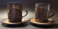 Pair of Briglin Pottery cups