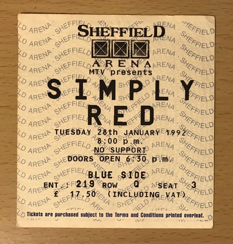 1992 simply red sheffield - red, uk