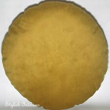 Handmade Soft Round Plush Velvet Cushion Cover Circle Bed Sofa Pillowcase Decor