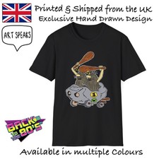 Wacky Races The Slag Brothers Retro T-Shirt Men Unisex 70s 80s 90s Nostalgia Tee