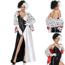 LADIES CRUELLA COSTUME DRESS
