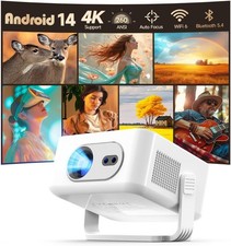 Magcubic Smart Projector with WiFi 6 and Bluetooth 5.4, Protable Mini Projector