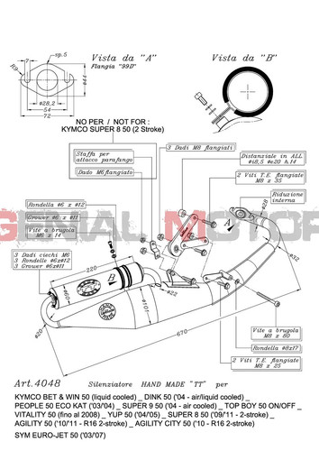 Complete exhaust leovince - exhaust,