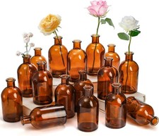 YOUEON 16 Pack Amber Glass Bud