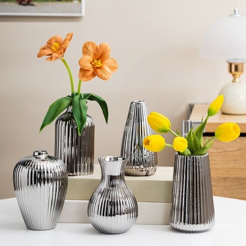Electroplated ceramic flower - electroplated,