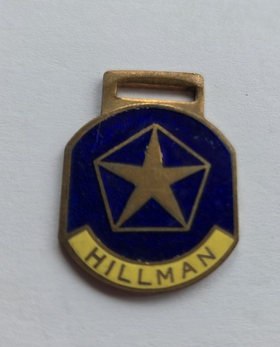 Vintage enamel hillman logo - vintage,