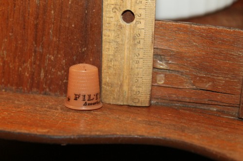 Vintage thimble plastic filter - thimble,