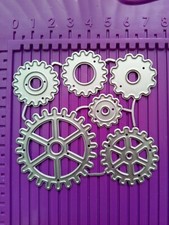 6 Piece Steampunk Wheels Cogs