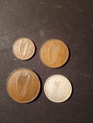 Irish coins 1933 - irish, set