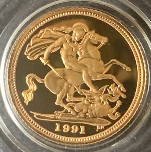 1991 gold proof - 1991, half