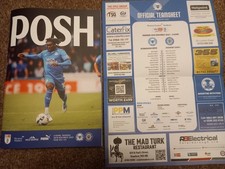 Peterborough United v Stockport County Division 1 programme + teamsheet 20.11.25