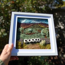 Needlefelt five sheep by - needlefelt,