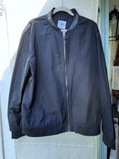 Mens Zara Bomber Jacket With Leather Trim - Size XXL - Vgc