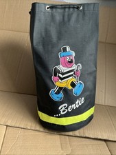 Vintage  Bertie BASSETT Licorice Duffle Bag.One Too Many And You Might Turn Logo