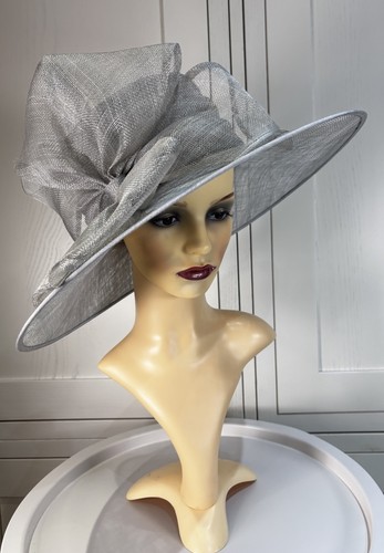 Failsworth grey sinamay hat - sinamay,