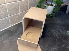 Budgie Nest Box Hardwood Ply. Concave Insert. With SAFTY stop end Hand Made. 