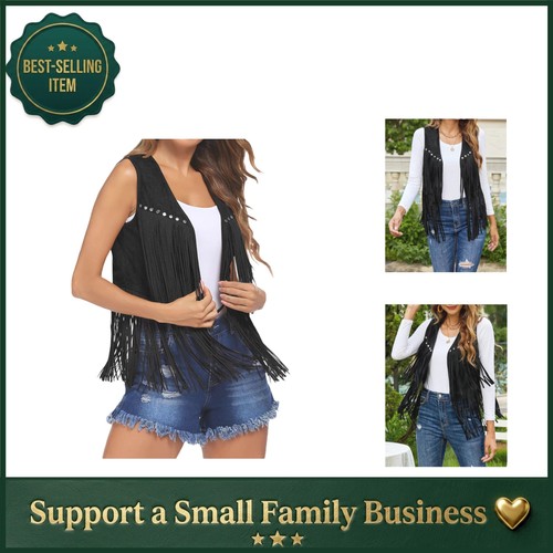 Women tassel vest 70s - women,