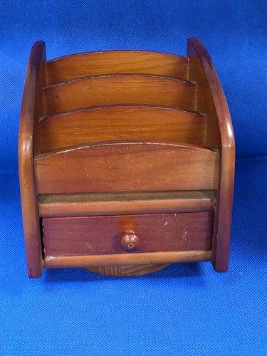 Retro wooden letter organiser - wooden,