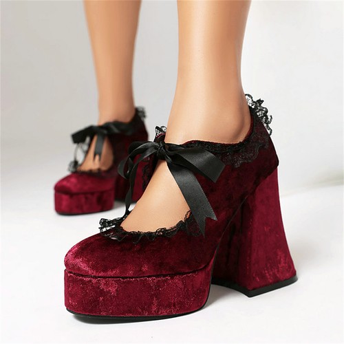 Women goth lolita shoes - women's,