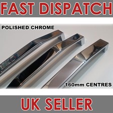 WREN Kitchen Door Cupboard Cabinet Drawer Handles POLISHED CHROME 160mm BEDROOM