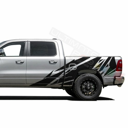 Decal sticker pattern tailgate - sticker,