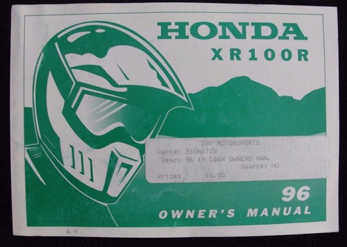 Genuine 1996 honda 100 - honda,