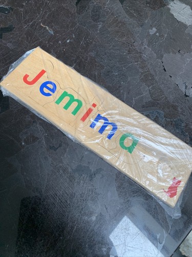 Wooden name puzzle - wooden,