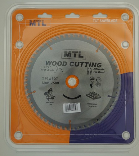 Mtl brand 216mm 60t - x, 30mm