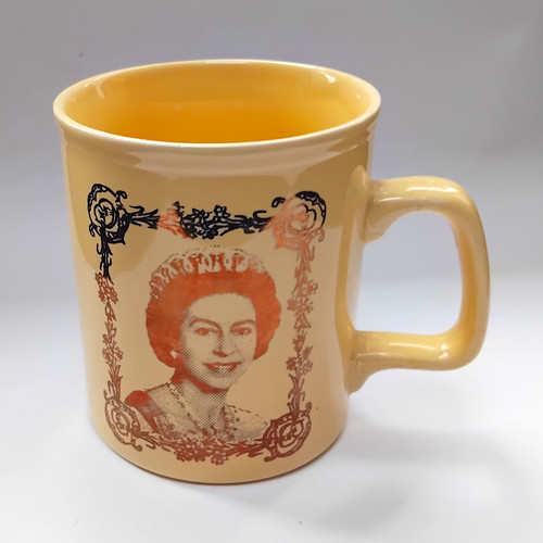 Silver jubilee mug queen - silver,