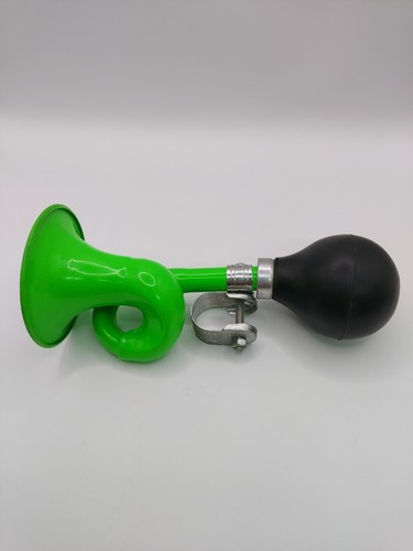 Vintage bicycle horn green - vintage,
