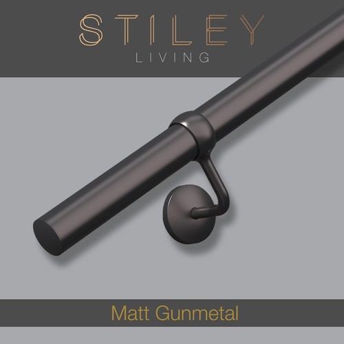 Gun metal grey - gun, handrail