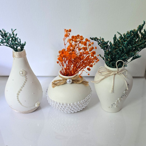 Set ceramic vases with - set,