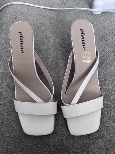Planare white square toe - white,