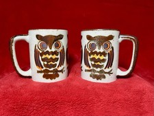 Otagiri Owl Mugs Set Lot of 2