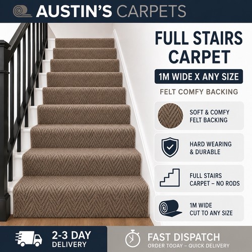 Cappuccino herringbone stairs - cappuccino,