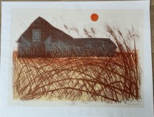 Robert Tavener Printmaker, Tithe Barn And Grasses, Unframed and Unmounted