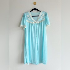Vintage 70s Baby Blue Lace