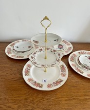 Stunning 3 Tier Cake Stand Vintage China