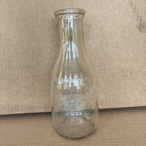 Vintage clear glass - vintage, quart