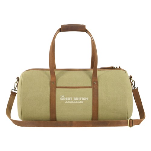 Canvas khaki holdall duffel - canvas,