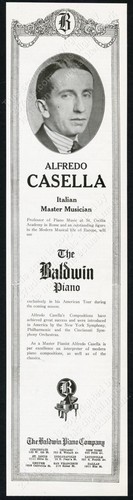 1921 alfredo casella - casella, photo