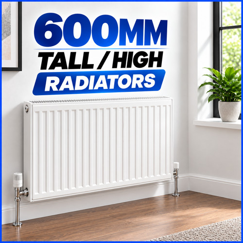 600mm tall radiator modern - 600mm,