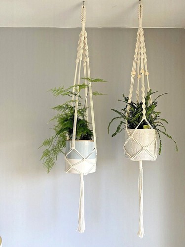 Macrame plant hanger indoor - hanger,