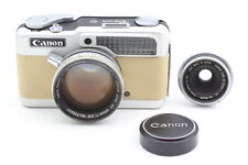 [Near MINT , Beige] Rare! Canon Demi C Half Frame Camera, 50mm & 28mm Lens JAPAN