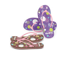 Rounded Urban Beach Branded Childrens Flip Flops Shoes Girls Spoty Spot Bubble