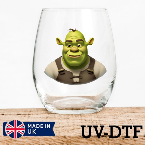 Shrek 8pcs dtf stickers - 8pcs, uv