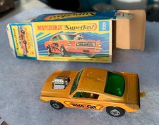 1970 Matchbox Superfast Wildcat Dragster No.8 with original box (1 flap missing)